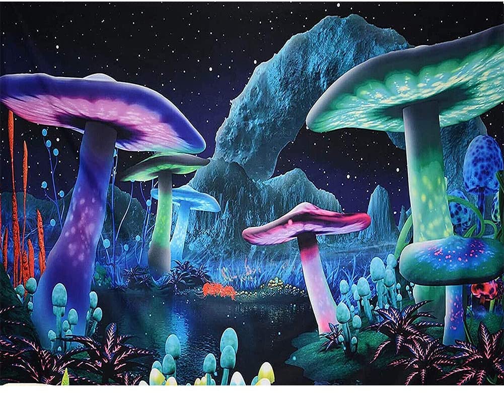 5D Diamond Painting Watercolor Mushrooms Kit
