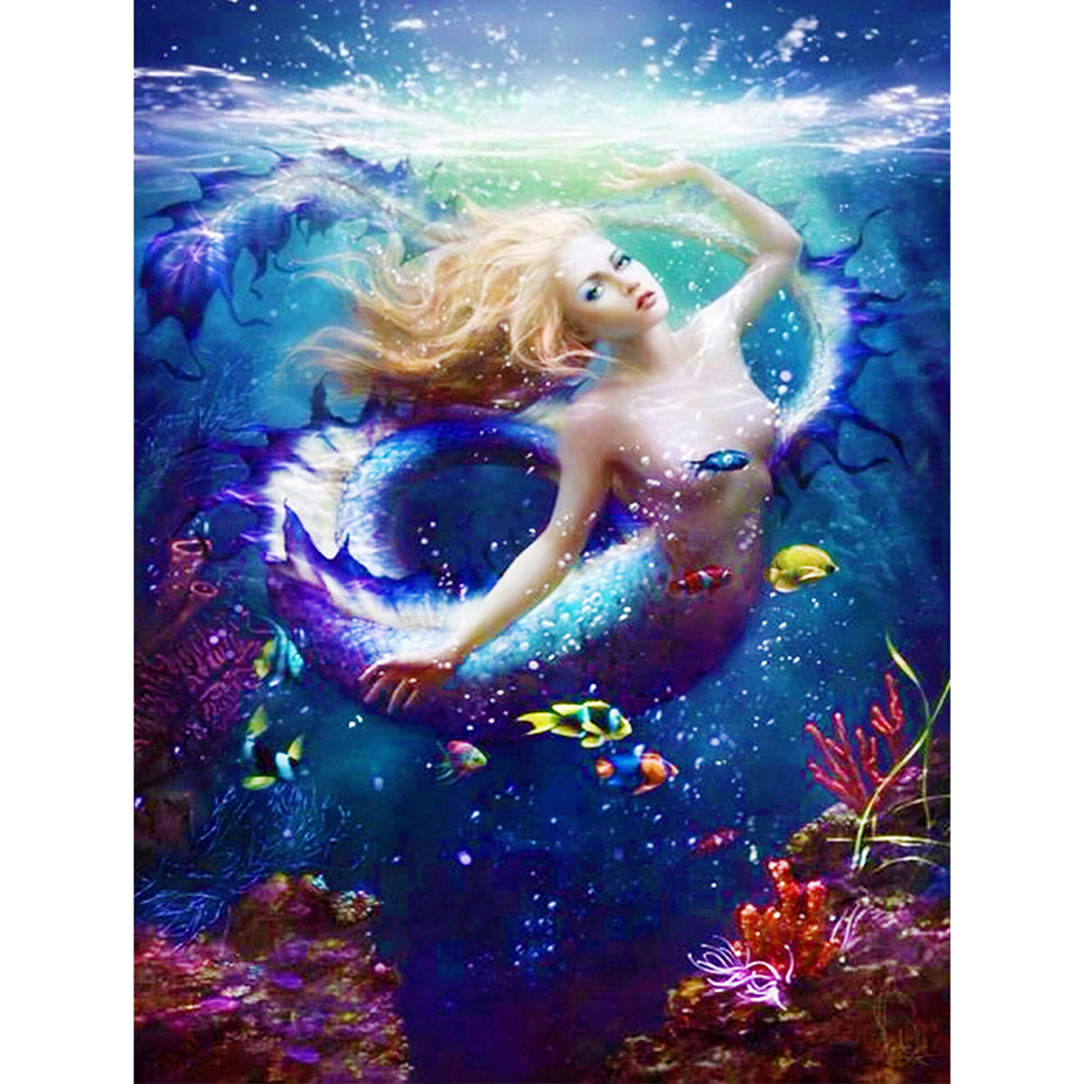 Colorful Mermaids in the Water 5D Diamond Painting -  –  Five Diamond Painting
