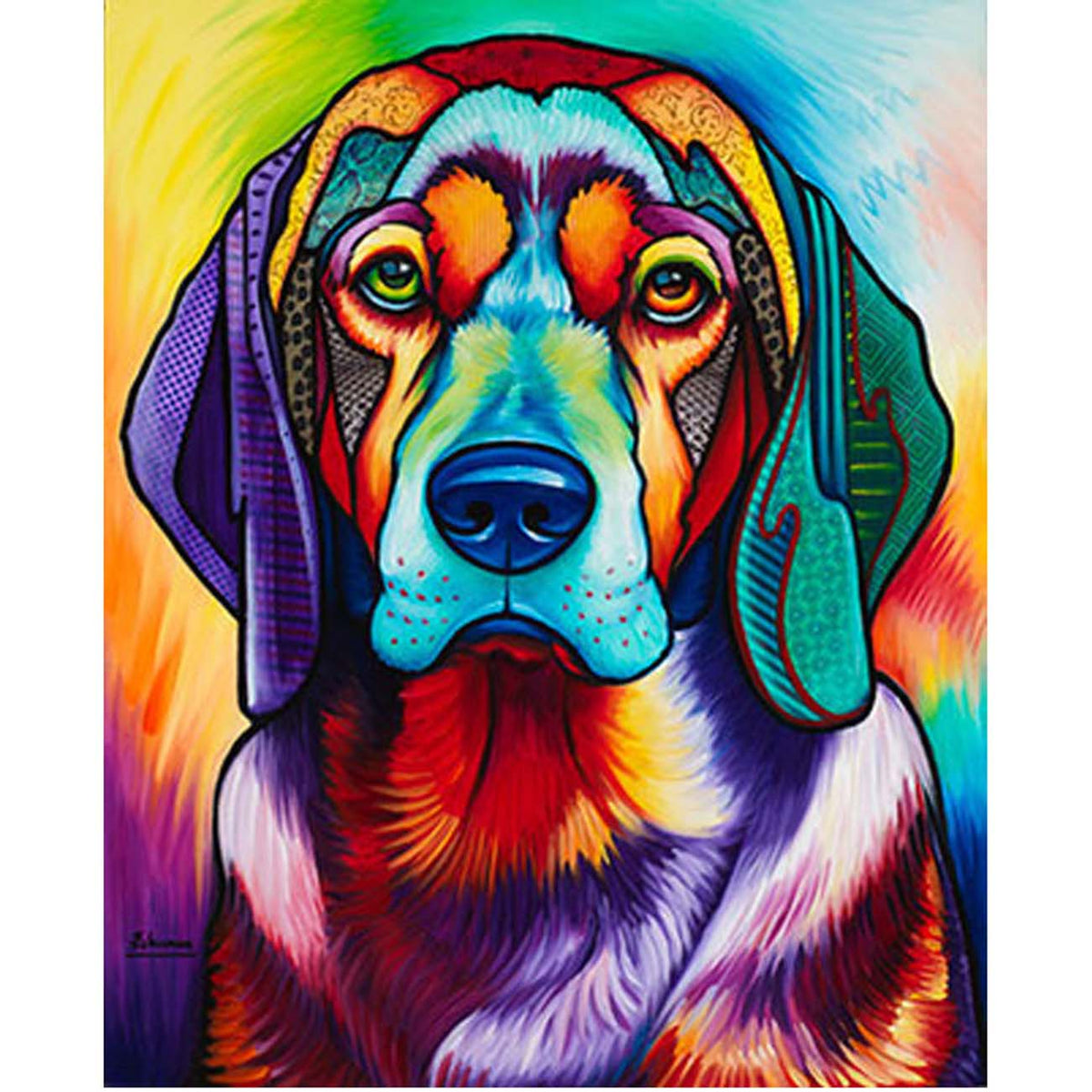 Colored Dog 5D Diamond Painting -  – Five Diamond  Painting