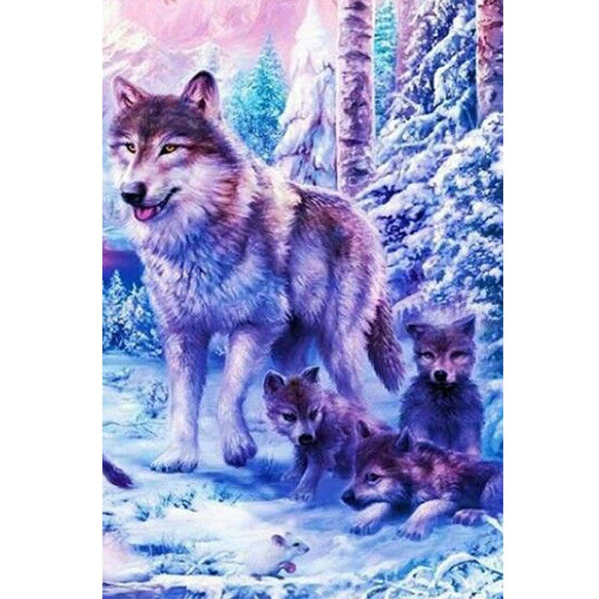 Colorful Feather Dream Catcher and Wolf 5D Diamond Painting -   – Five Diamond Painting