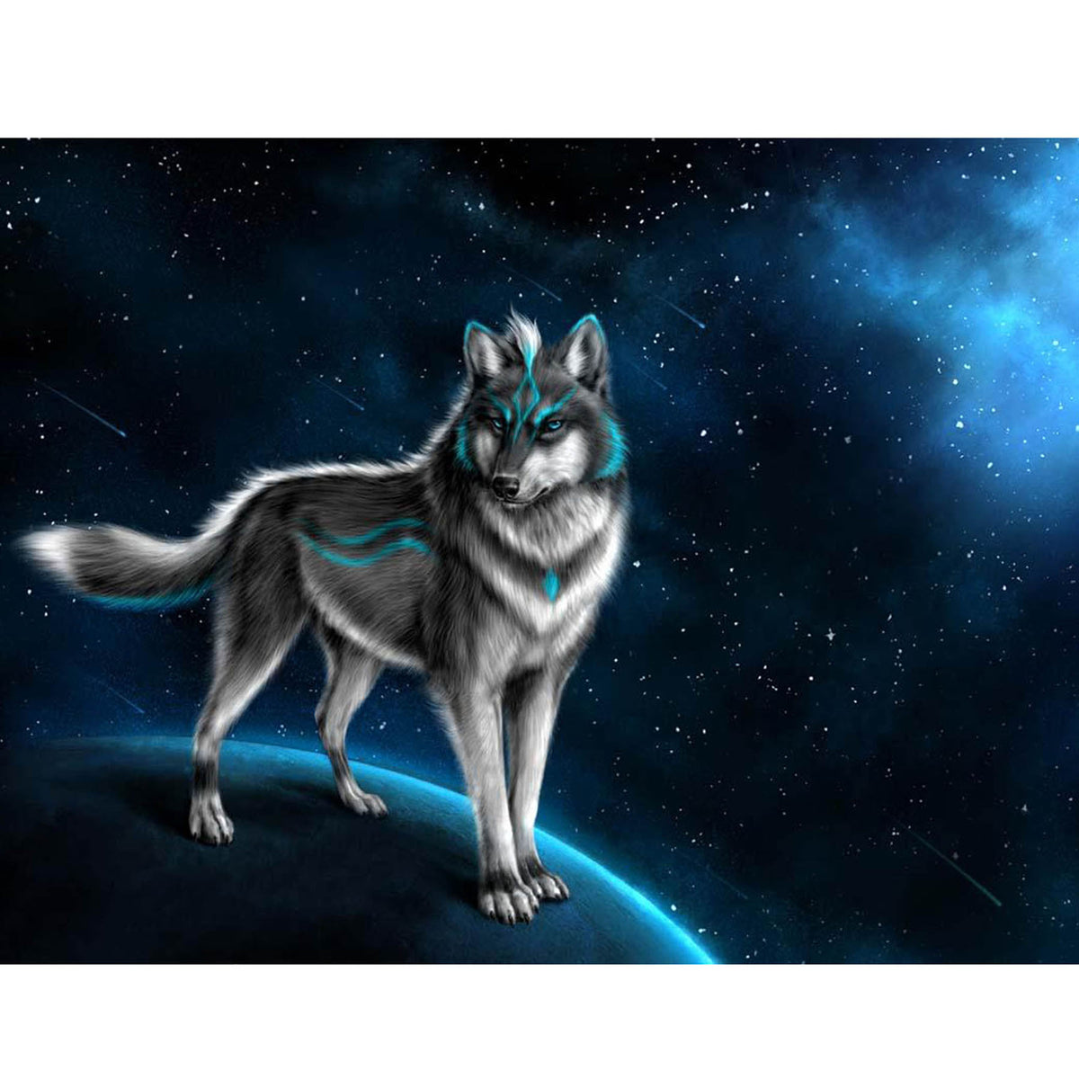 wolf AH1750 5D Diamond Painting -  – Five