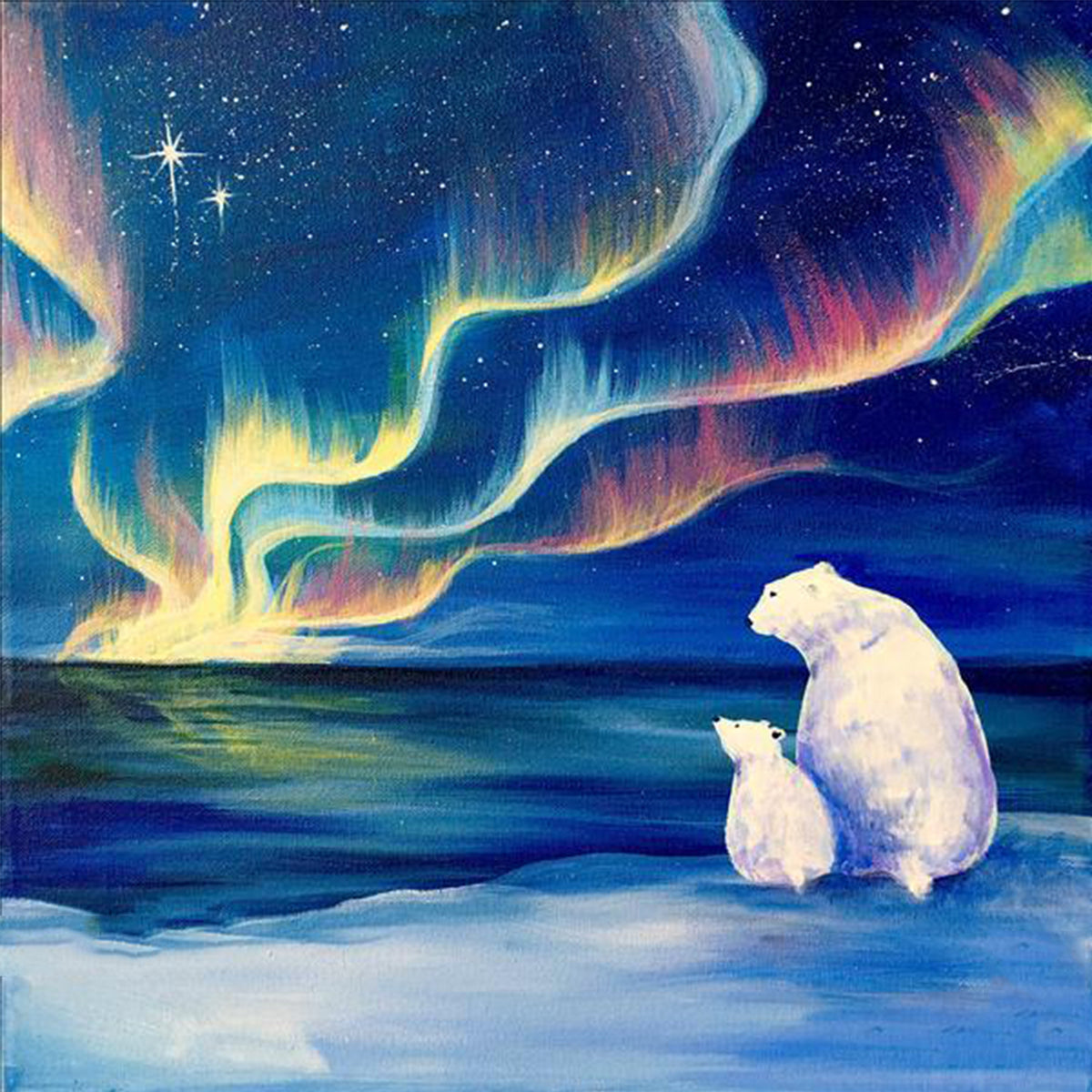 Colorful Bears Family - 5D Diamond Painting 