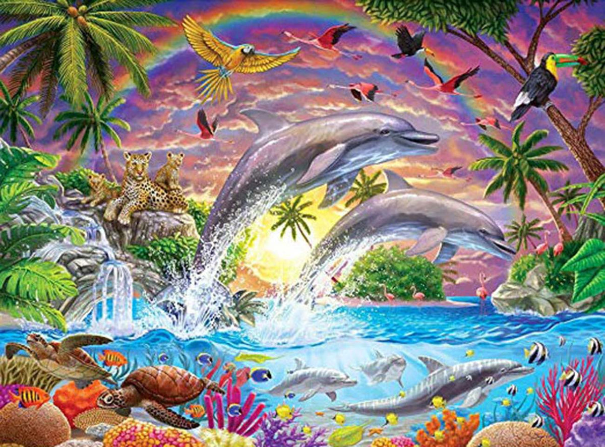 Sea Dolphins and Fish 5D Diamond Painting 