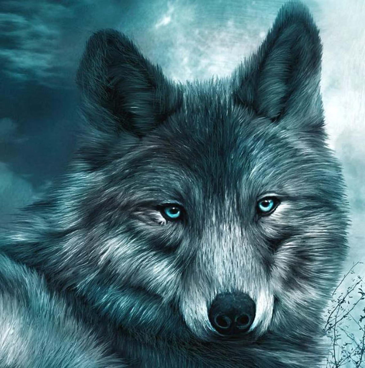 Black Wolf 5d Diamond Painting Kits For Christmas,animals Diy Full