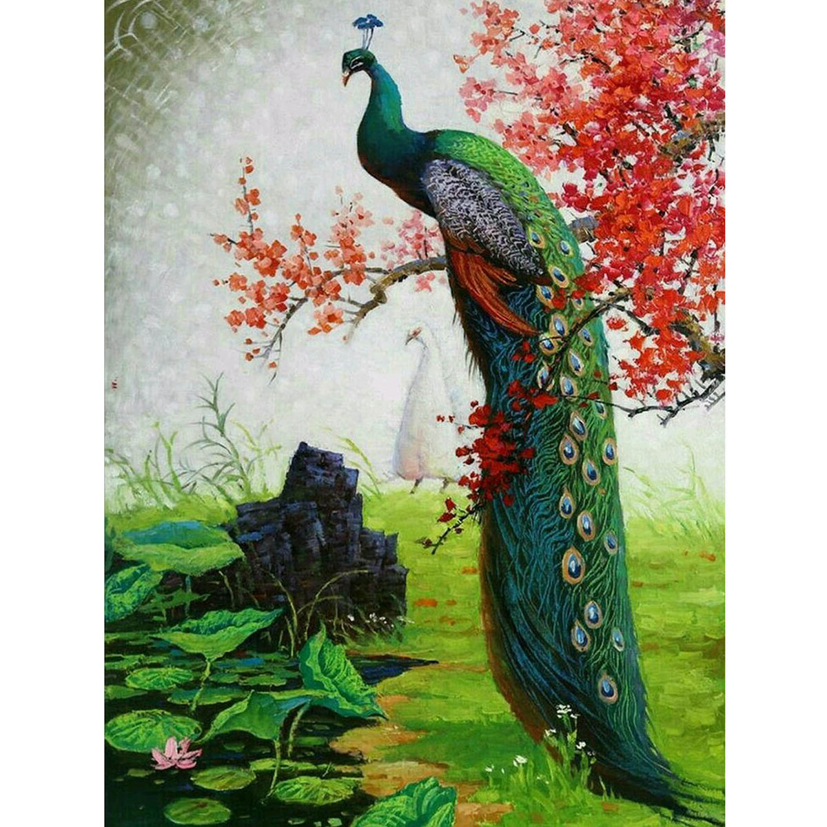 peacock AH1868 5D Diamond Painting -  – Five