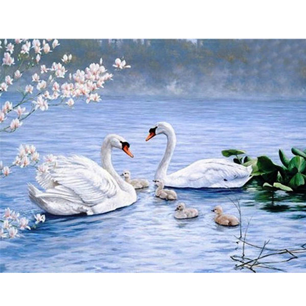 5D Diamond Painting swan Paint with Diamonds Art Crystal Craft Decor AH2214