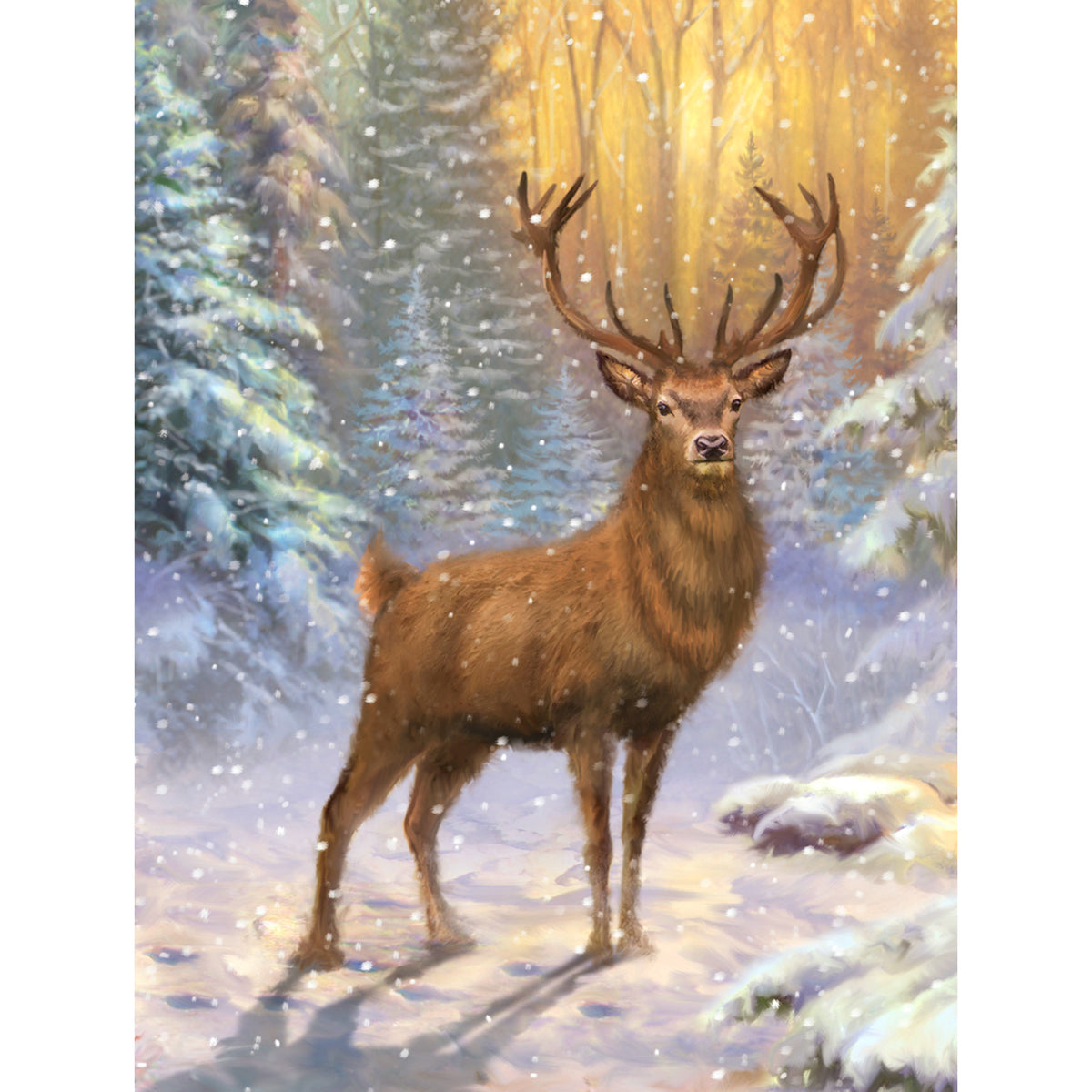 5d Diamond Painting Kits, Animal Deer Sunset Forest Moon, Full Drill Diy  Diamond Art Cross Stitch Paint By Numbers (deer)