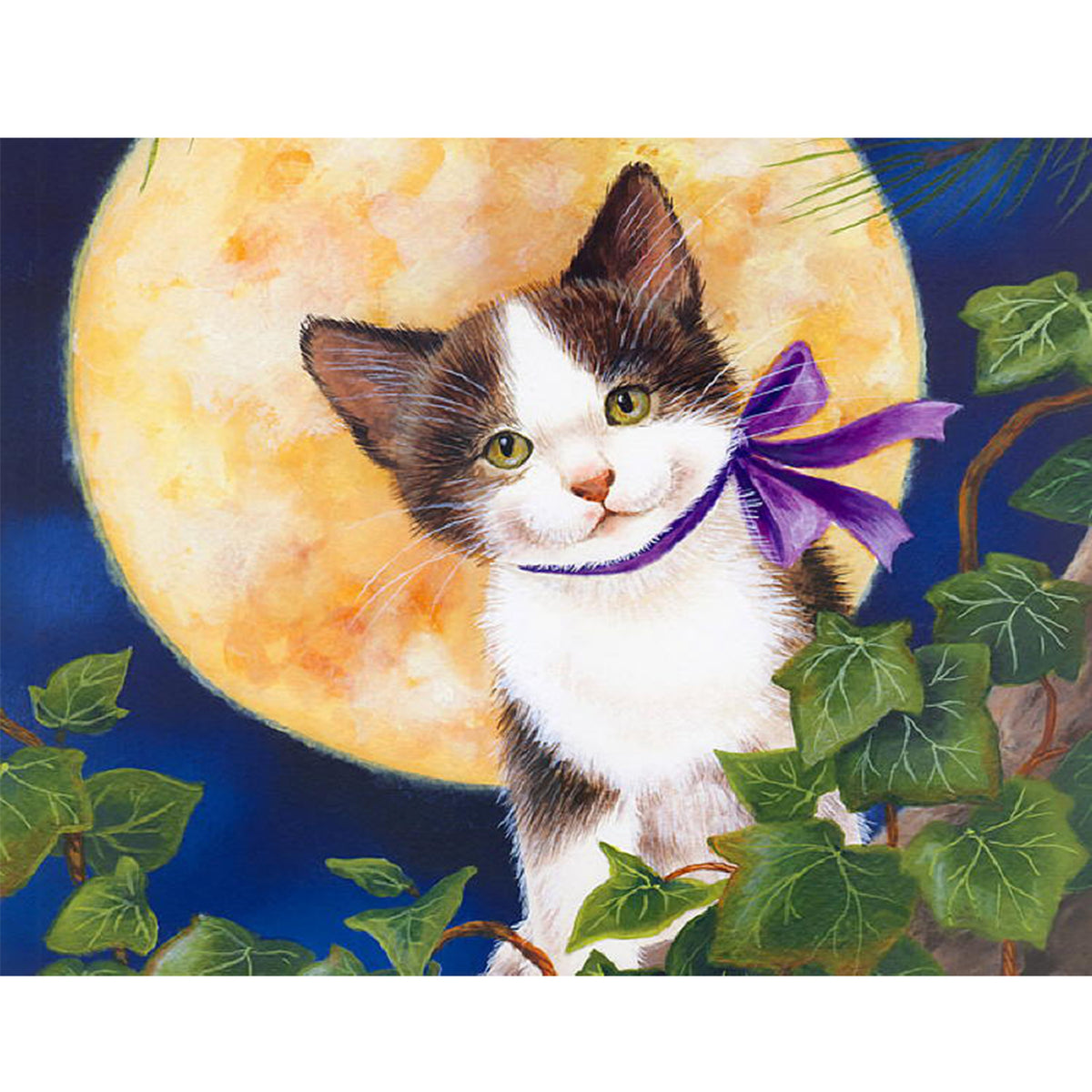 5d Diamond Painting Set Cartoon Animal Cat, Planet Pattern