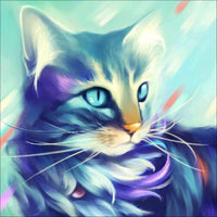 5D Diamond Painting Colorful Cat Paint with Diamonds Art Crystal Craft Decor