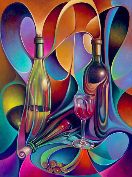 Abstract Wine Glass 5D Diamond Painting 