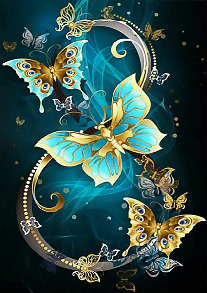 5D Diamond Painting Dazzling Butterfly Paint with Diamonds Art Crystal Craft Decor