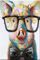 5D Diamond Painting Glasses Pig Paint with Diamonds Art Crystal Craft Decor