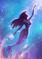 5D Diamond Painting Mermaid Under The Sea Paint with Diamonds Art Crystal Craft Decor