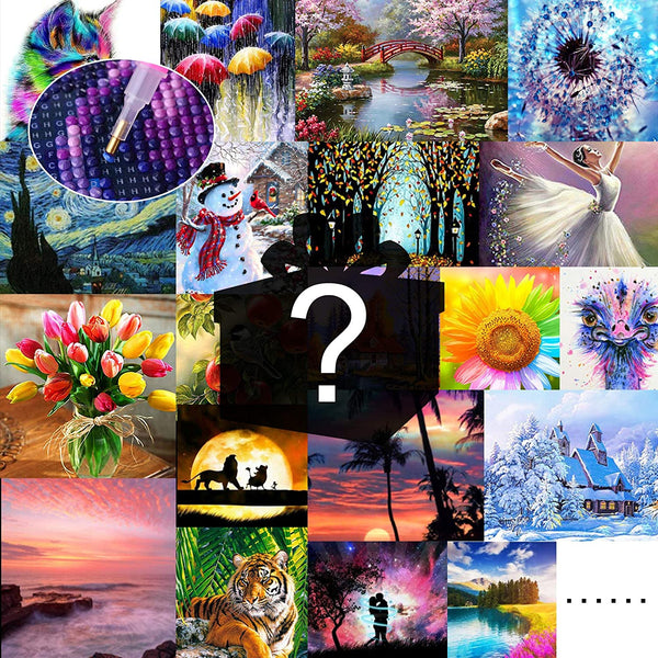 5D Diamond Painting for home wall decoration-- Blind Box 17.7in x 17.7in / 15.7in x21.7in