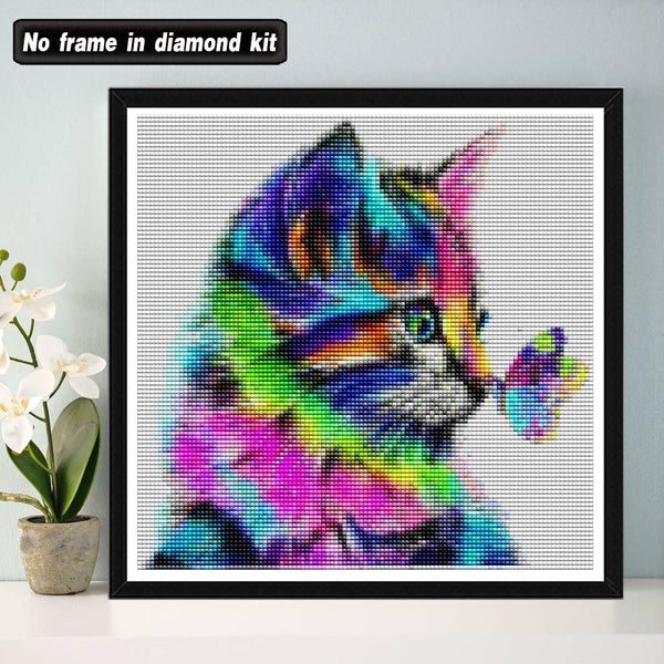 5D Diamond Painting Oil painting grape cat Paint with Diamonds Art Crystal Craft Decor