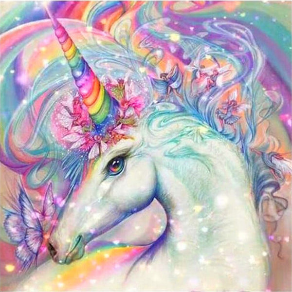 5D Diamond Painting Rainbow Unicorn Paint with Diamonds Art Crystal Craft Decor