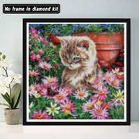 5D Diamond Painting Oil painting grape cat Paint with Diamonds Art Crystal Craft Decor