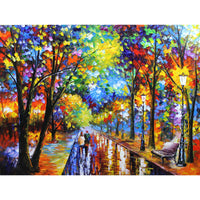 5D Diamond Painting Street Lamp Painting 0052 Paint with Diamonds Art Crystal Craft Decor