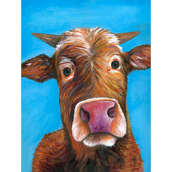 Cartoon Cow Diamond Painting Kit – Feeling Pretty Sparkly LLC