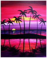 5D Diamond Painting coconut tree beach Paint with Diamonds Art Crystal Craft Decor AH2268
