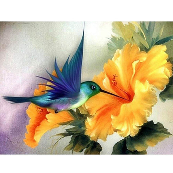 Flying Beautiful Hummingbird - 5D Diamond Painting 