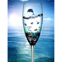 5D Diamond Painting landscape in the Cup Paint with Diamonds Art Crystal Craft Decor AH1304