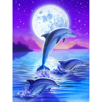 5D Diamond Painting dolphin sea animals Paint with Diamonds Art Crystal Craft Decor AH1535