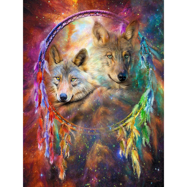 Wolf Dream Catcher Art 5D Diamond Painting -  – Five  Diamond Painting