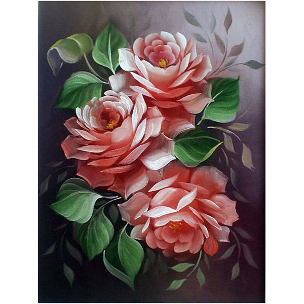 Pink Flower Painting 5D Diamond Painting -  – Five  Diamond Painting