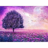 5D Diamond Painting oil painting landscape tree Paint with Diamonds Art Crystal Craft Decor AH2182