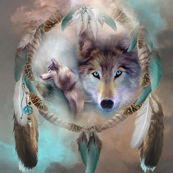 Wolf and the Dream Catcher 5D Diamond Painting -  –  Five Diamond Painting