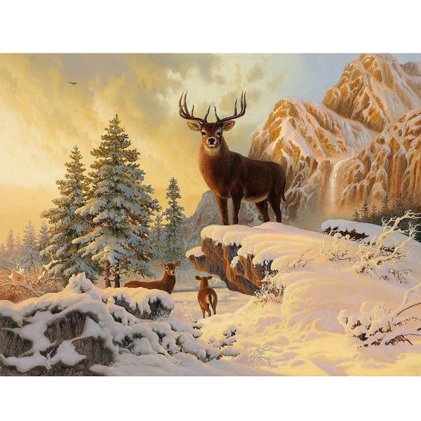 Forest Creek and Deer 5D Diamond Painting -  – Five  Diamond Painting
