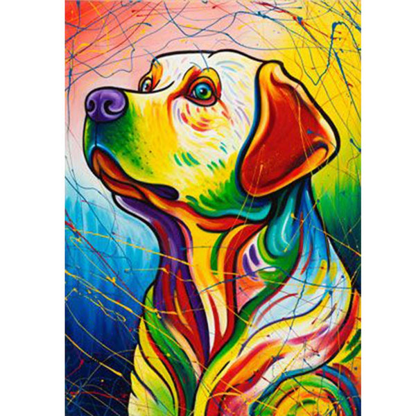 Colorful Dog - Diamond Painting 