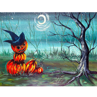 5D Diamond Painting halloween pumpkin lantern Paint with Diamonds Art Crystal Craft Decor AH2218