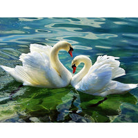 5D Diamond Painting swan Paint with Diamonds Art Crystal Craft Decor AH2213