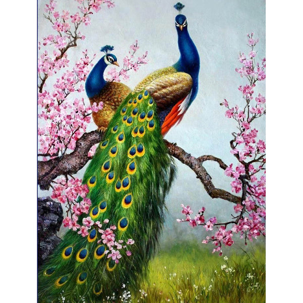 5D Diamond Painting peacock Paint with Diamonds Art Crystal Craft Decor AH1808