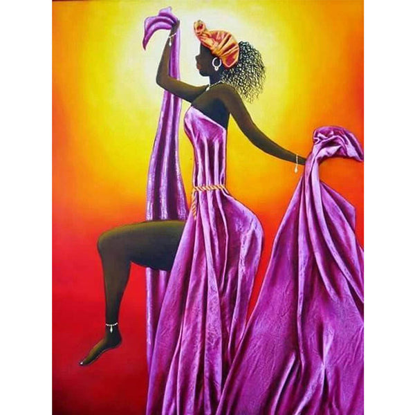 5D Diamond Painting african woman Paint with Diamonds Art Crystal Craft Decor AH1419