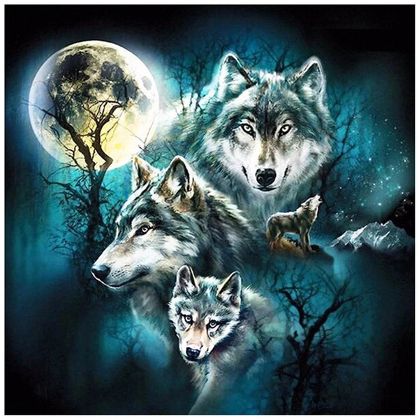 Wolf's Nature Diamond Painting Kit with Free Shipping – 5D Diamond Paintings