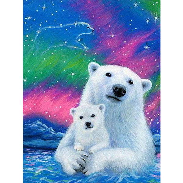 5D Diamond Painting animal polar bear Paint with Diamonds Art Crystal Craft Decor AH2235