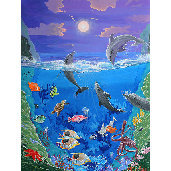 5D Diamond Painting dolphin sea animals Paint with Diamonds Art Crystal Craft Decor AH1538