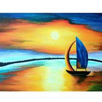 5D Diamond Painting seaside scenery beach Paint with Diamonds Art Crystal Craft Decor AH1586