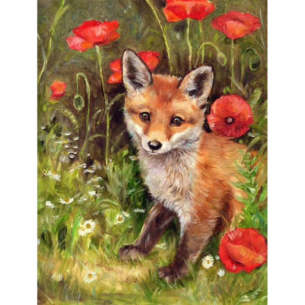 Red Fox Animal - 5D Diamond Painting – Paint by Diamonds