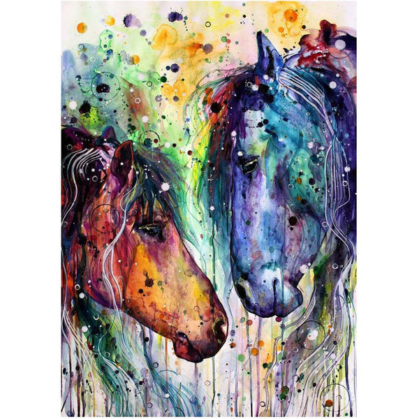 Horses By The Seaside Diamond Painting Art - Relaxing and Calming