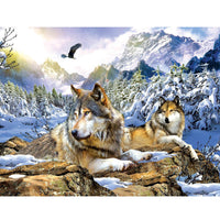 5D Diamond Painting wolf Paint with Diamonds Art Crystal Craft Decor AH1748