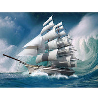 5D Diamond Painting boat sailing Paint with Diamonds Art Crystal Craft Decor AH1337