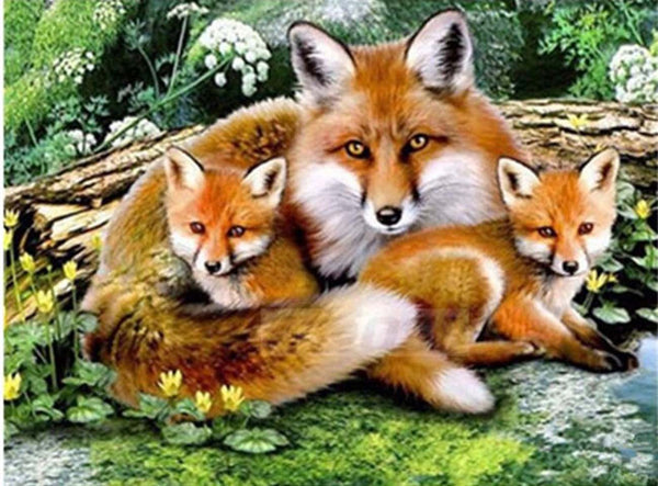 Red Fox Animal - 5D Diamond Painting – Paint by Diamonds