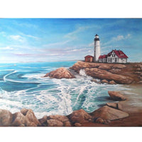 5D Diamond Painting seaside scenery beach Paint with Diamonds Art Crystal Craft Decor AH1546