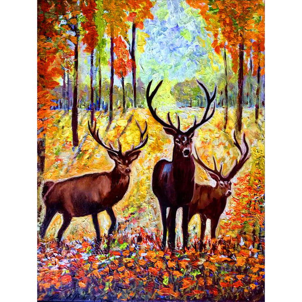 Forest Creek and Deer 5D Diamond Painting -  – Five  Diamond Painting