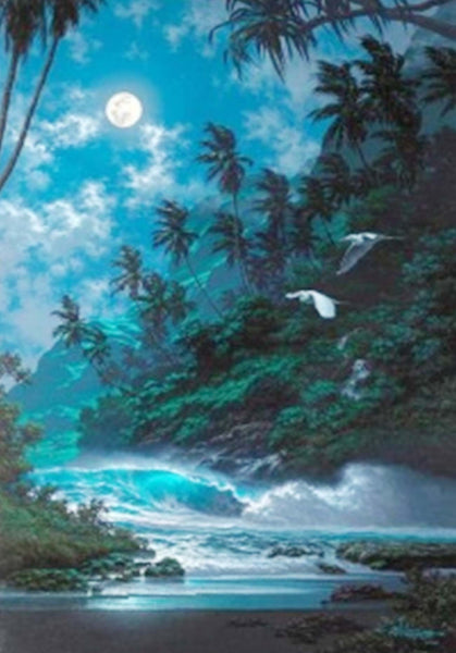 The Moonlight Beach 5D Diamond Painting -  – Five  Diamond Painting