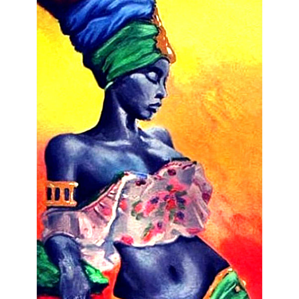 5D Diamond Painting african woman Paint with Diamonds Art Crystal Craft Decor AH1422